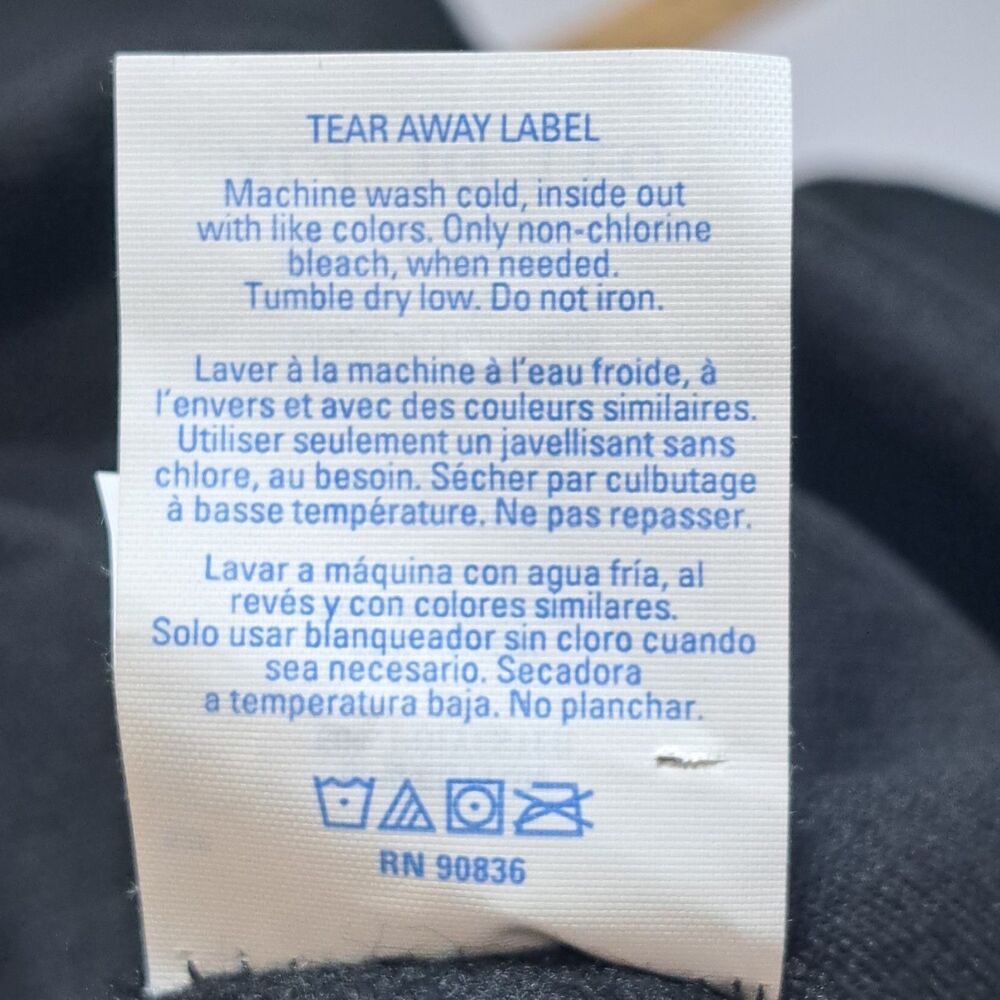 Port & Company Essential Fleece Black Pullover Hooded XL Sweatshirt GraphicPrint - Picture 8 of 8